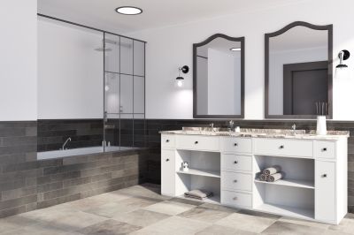 Add Storage Space and New Fixtures With Professional bathroom Upgrading!