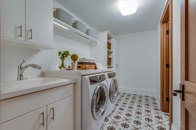 Update Your Laundry Room With New Appliances, Improved Lighting, and Better Storage!