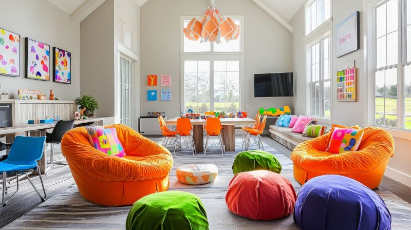 A well-designed playroom adds functionality and appeal