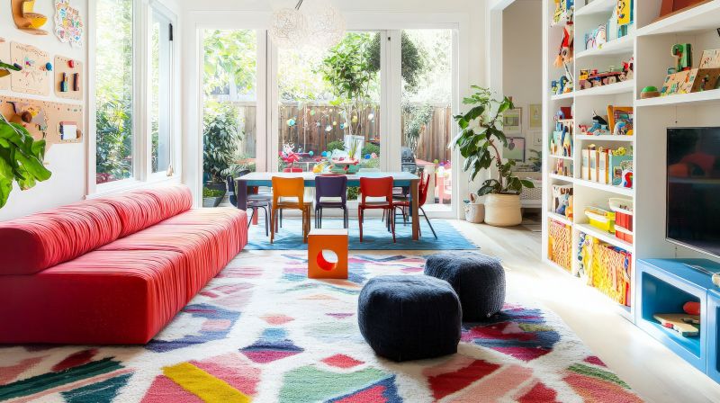 A remodeled playroom ensures a child-friendly, hazard-free environment